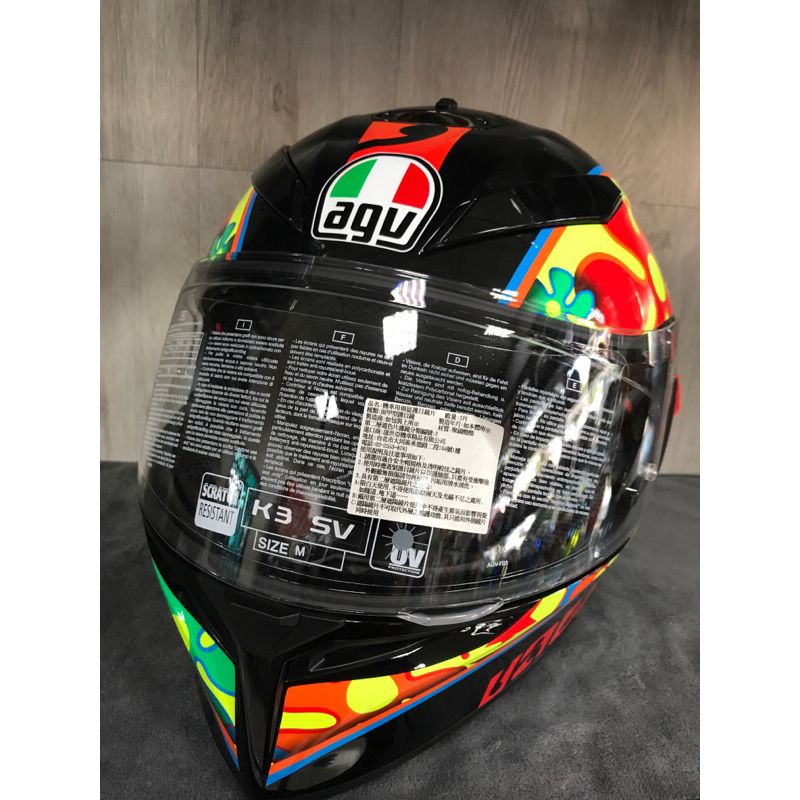 大里moto2輪館-agv K3SV競賽帽BSMI -MC1-5746290安全認證