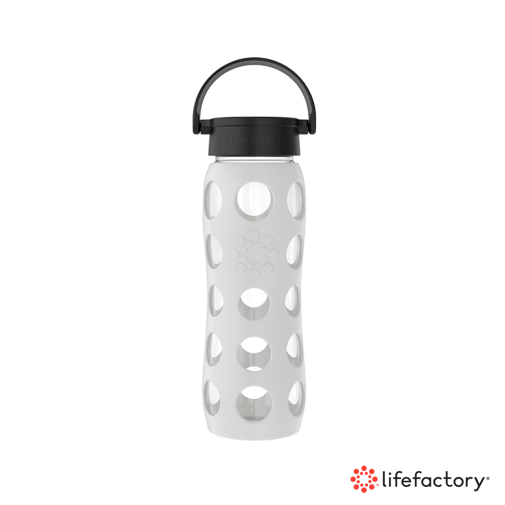 【lifefactory】冷灰色 玻璃水瓶平口650ml(CLAN-650-CGB)