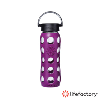 【lifefactory】紫色 玻璃水瓶平口650ml(CLAN-650-PLB)