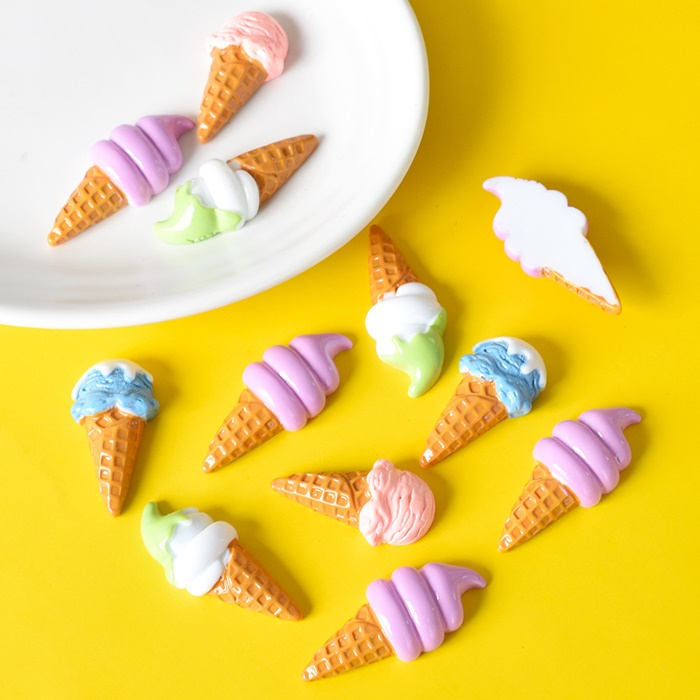 【捷運江翠站】🔆現貨🔆👍冰淇淋雪糕甜筒半立體樹脂配件