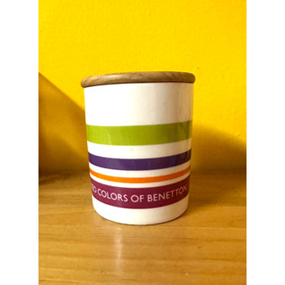 《全新》條紋設計 含杯蓋陶瓷馬克杯 水杯 茶杯