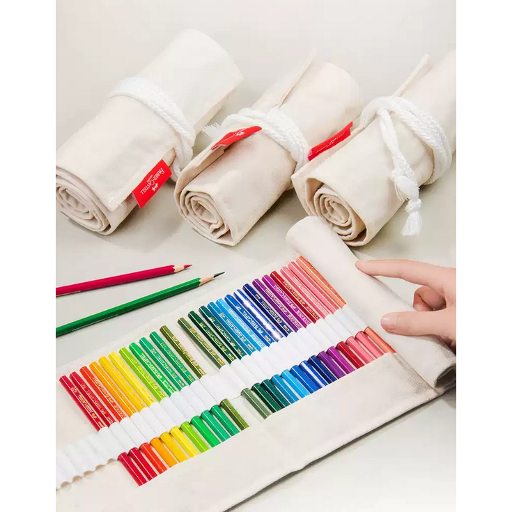 藝城美術~Faber-Castell 輝柏 色鉛筆 水彩筆 鉛筆 工具筆袋 棉布 筆捲 筆袋  布筆捲 可放72支