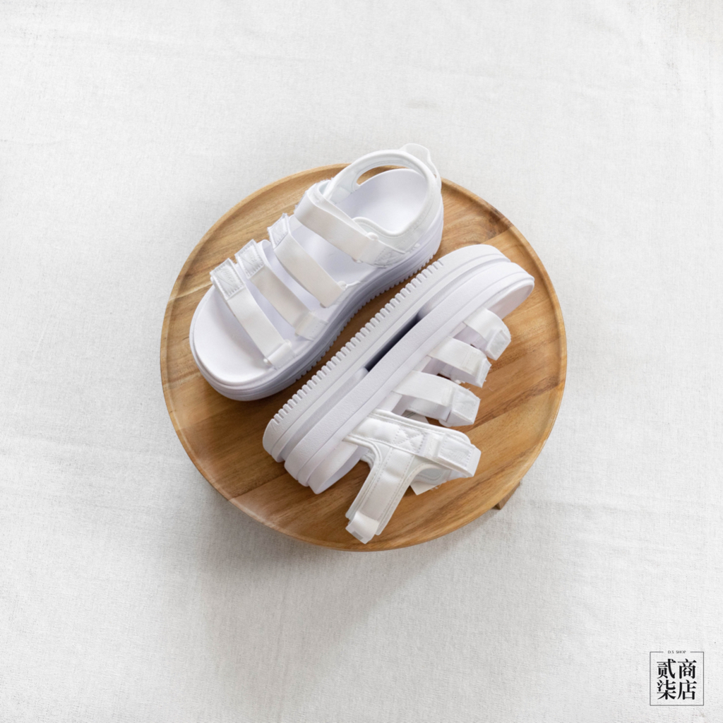 貳柒商店) Nike W Icon Classic Sandal 女款 白色 厚底 增高 涼鞋 DH0223-100