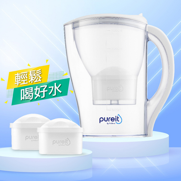 【隨希所欲】✨台灣公司貨✨Unilever Pureit PX3000超淨濾水壺2.5L(內含1入濾芯) 母親節 濾水