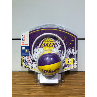 快速出貨【Wilson】NBA 迷你籃板 21'湖人隊 籃球1號 兒童籃球 紫色WTBA1302LAL