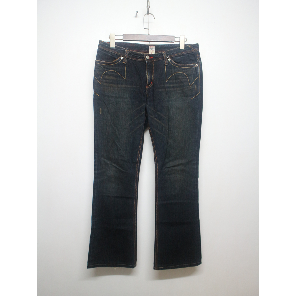 【G.Vintage】女生 EDWIN Miss 503 Rude 靴型牛仔褲 喇叭褲 34腰