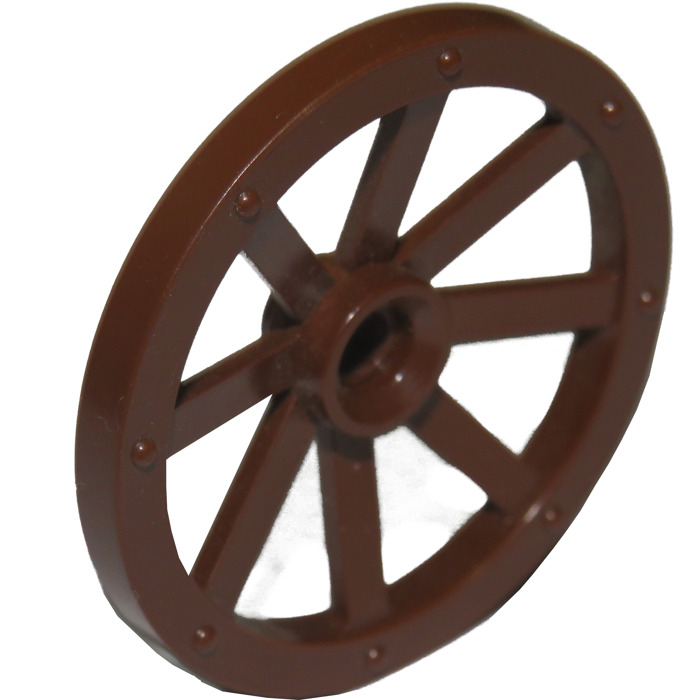 |樂高先生| LEGO 樂高 4489 紅棕色馬車輪 馬車輪框 輪子 (33mm) 二手零件