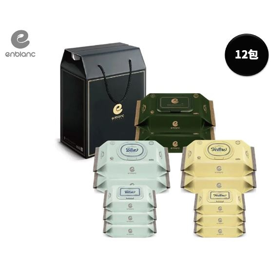 韓國 ENBLANC 新生兒濕紙巾禮盒組 12包入網美濕巾《愛寶貝》