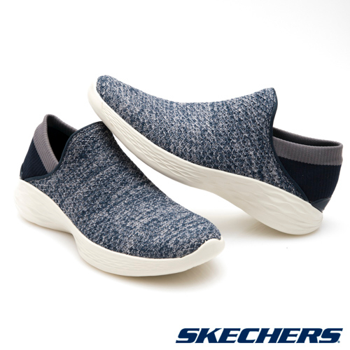 SKECHERS (女) 健走系列 YOU - 藍14951NVY-灰14951WBK