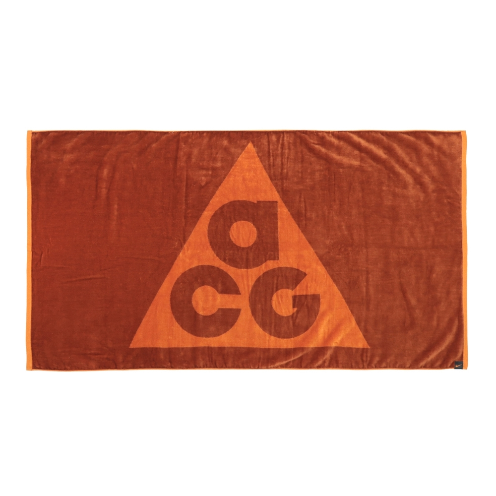 NIKE 大毛巾 ACG Towel 浴巾 純棉 橘紅 雙面 運動毛巾 -N1008820201OS