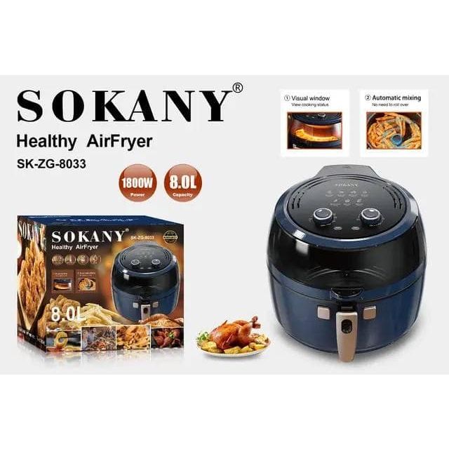 sokany air fyer 8L 220v