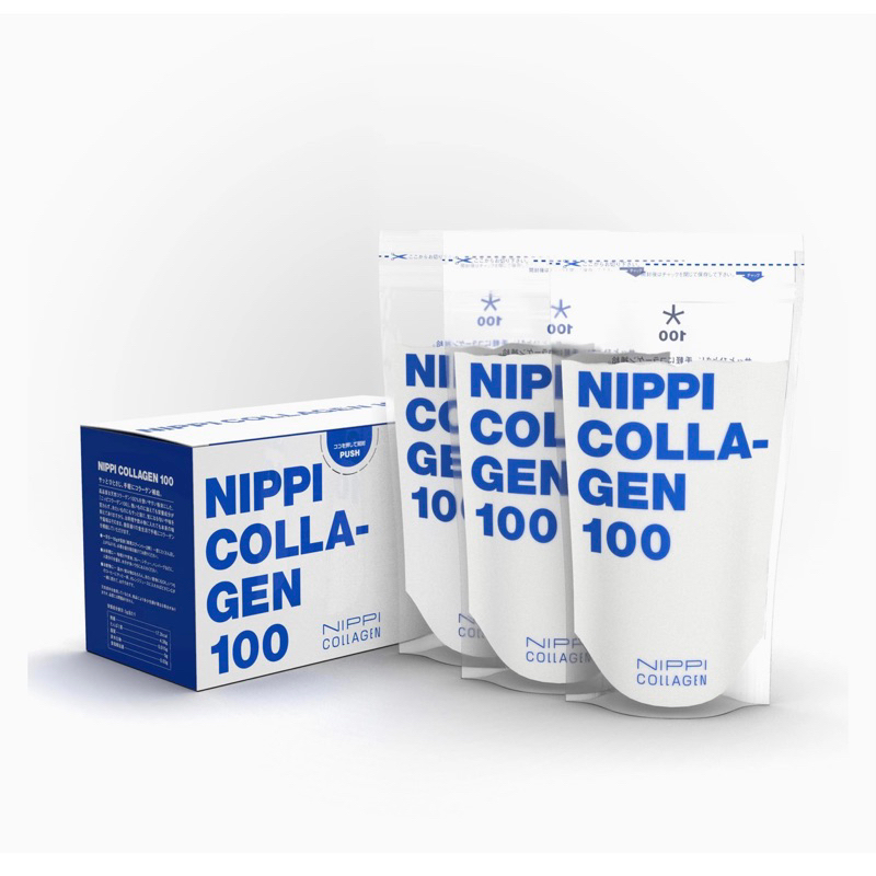日本代購 預購NIPPI COLLAGEN 100膠原蛋白 大包裝 (110gX3袋) 盒