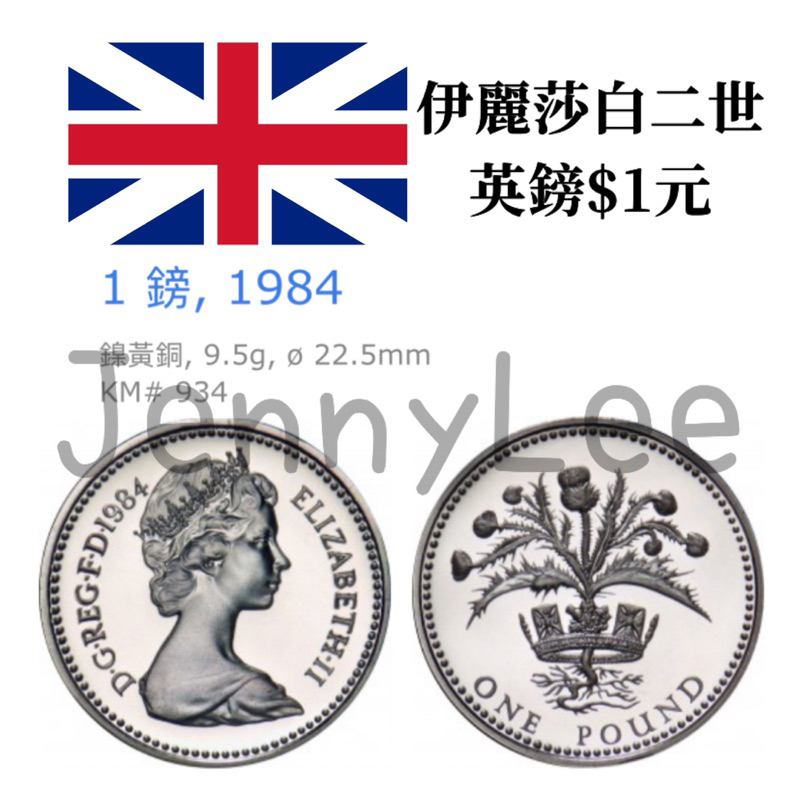 收藏性販售「世界硬幣」🇬🇧英國 英鎊 1元 少量釋出 保真 伊莉莎白二世 女王頭