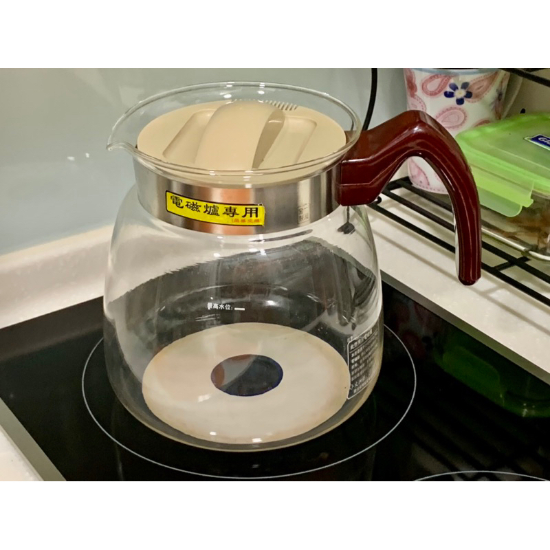 一屋窑燒鍋 玻璃罐 玻璃花茶壺 耐熱壺2000ml 電磁爐專用（有煮過養生茶品）