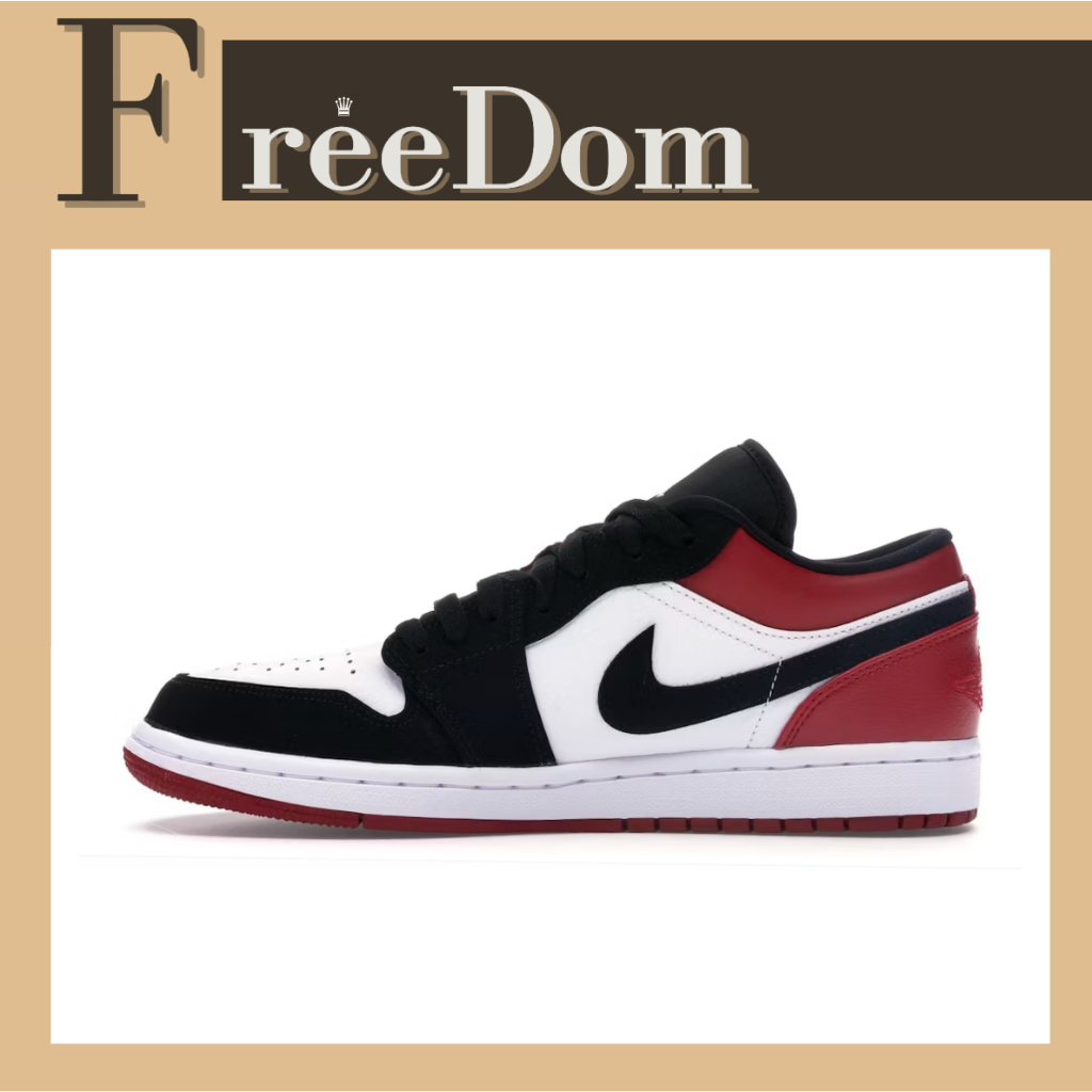 【㊕殺價】Jordan 1 Low Black Toe 黑紅白 喬登1代 籃球鞋 553558-116