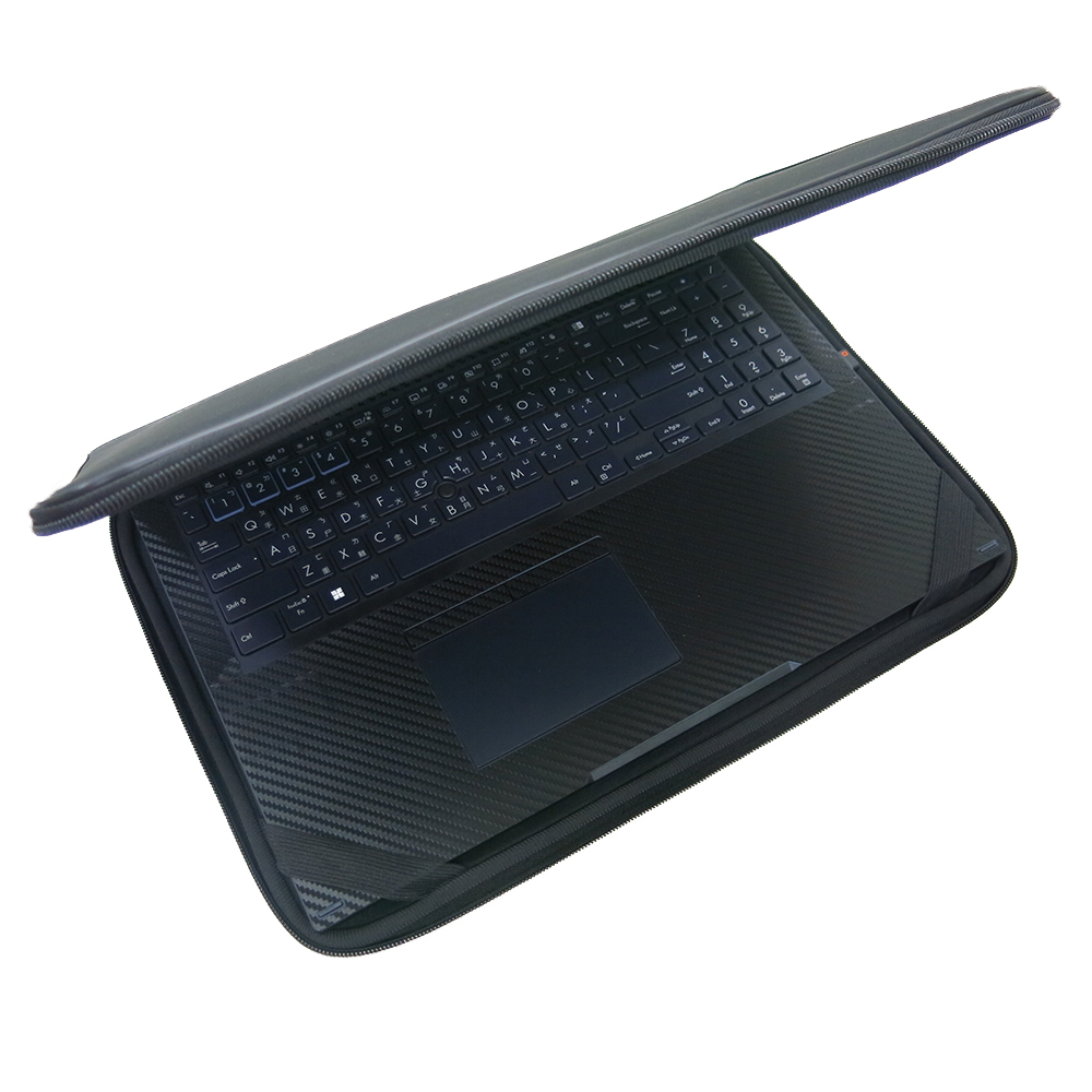 【Ezstick】ASUS ExpertBook B2502 B2502CBA 三合一防震包組 筆電包 組 15S