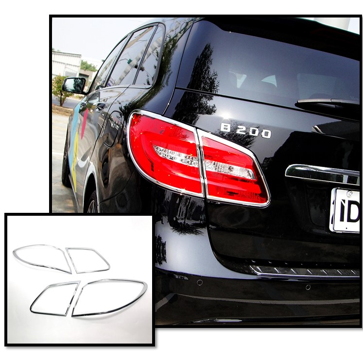 圓夢工廠 Benz 賓士 B W246 B220 B250 2012~2014 改裝 鍍鉻 車燈框飾貼 後燈框 尾燈框