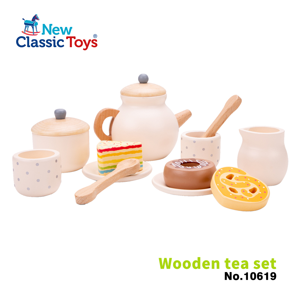 荷蘭New Classic Toys 我的午茶時光-10619 家家酒/廚房玩具/木製玩具/小公主玩具/認知學習/切切樂