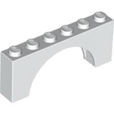 樂高 LEGO 3307 白色 拱形磚 Arch 1 x 6 x 2