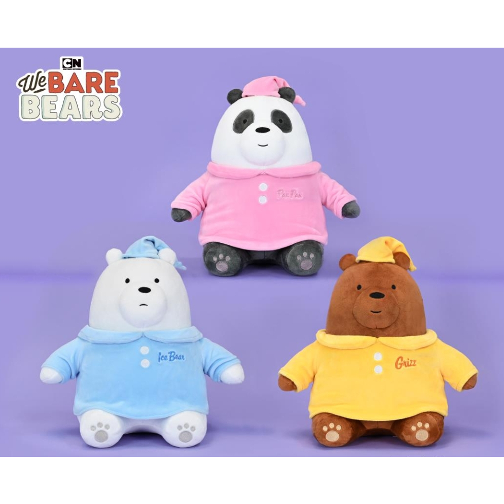 小波小噗🐷熊熊遇見你 We bare bears 熊熊遇見你娃娃 熊熊遇見你玩偶 熊娃娃 可愛娃娃 熊熊遇見你睡衣款