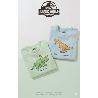 質感超好絕版恐龍侏羅紀可愛三角龍T恤T-shirt上衣男女皆可Lativ baby系列