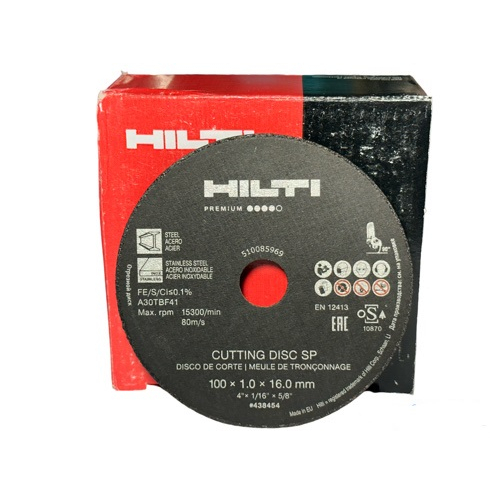 HILTI 喜利得 AC-D 100 標準型 SP 金屬切割砂輪片 4" (100*1*16) 高效能金屬切割 黑色一片