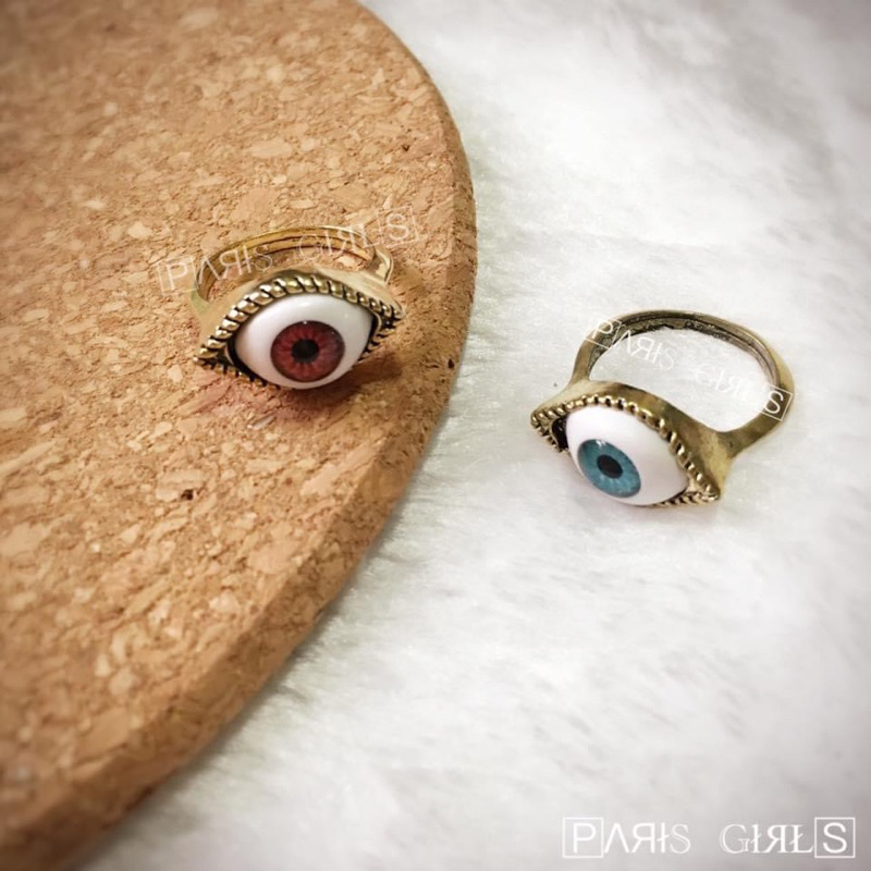 韓國 個性復古食指戒 戒指 👀眼睛👁️