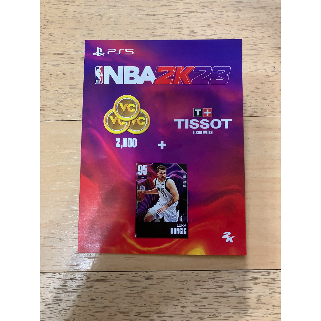 PS5 NBA 2K23 Luka Doncic + 2000 VC + TISSOT WATCH 特典 兌換碼