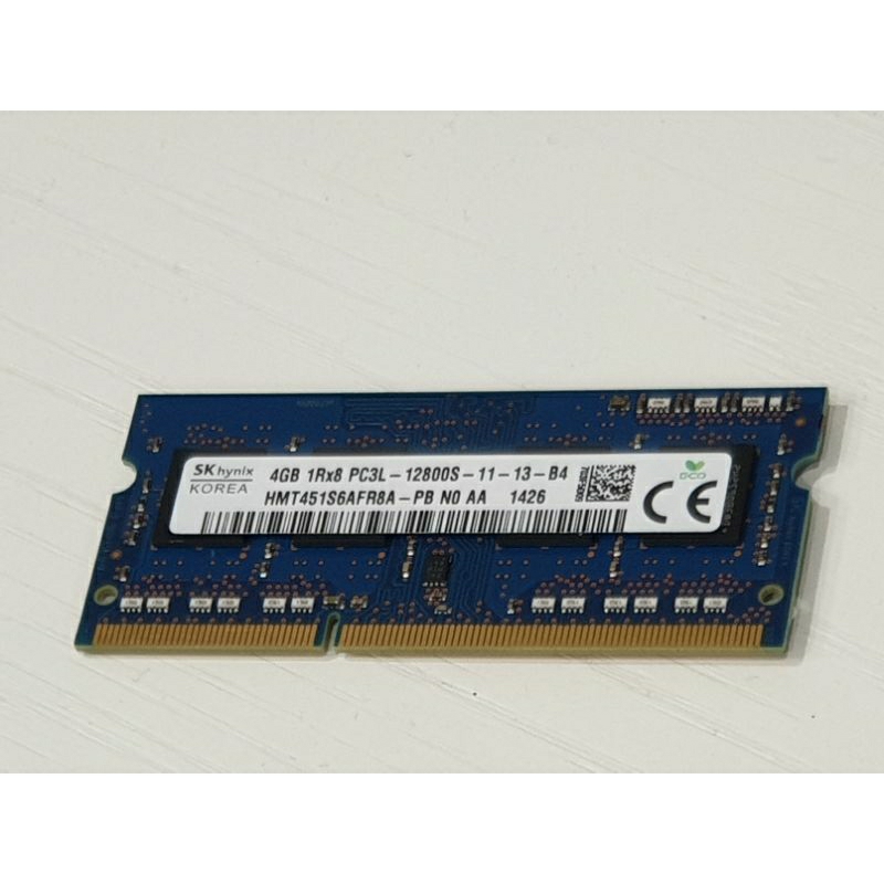 Hynix 海力士1Rx8 PC3L-12800S DDR3L-1600 DDR3 4GB 記憶卡 二手