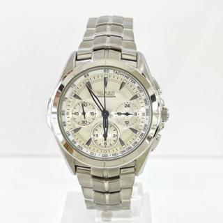 【WIRED】鈦金屬三眼計時腕錶 7T11-X003S 40mm 現代鐘錶 SK016