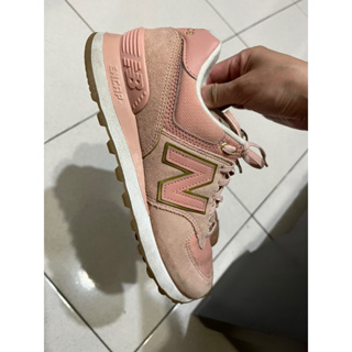 (二手）New Balance 復古鞋22.5乾燥玫瑰粉色WL574SOB