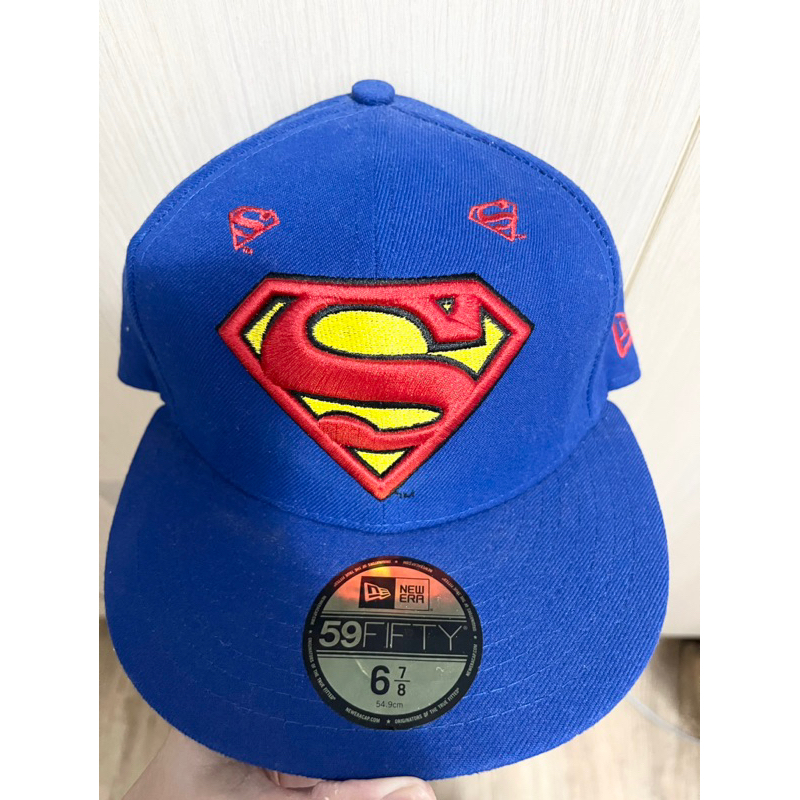 二手 NEW ERA 59FIFTY SUPERMAN 全封式SNAPBACK平板帽