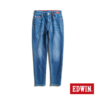 EDWIN 東京紅360°迦績彈力機能錐形牛仔褲(拔淺藍)-女款