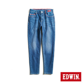 EDWIN 女款 東京紅360°迦績彈力機能錐形牛仔褲(拔淺藍)