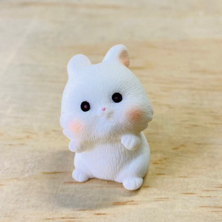 Rainxpluie 知雨若泥 盆栽組盆擺件•桌面花盆DIY•袖珍模型•生態瓶擺件•兔年擺飾•臺灣出貨•小物 胖胖小白兔