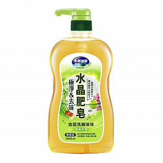 南僑水晶 水晶肥皂食器洗滌液體(極淨&去味)青蘋果香(1000ml) 【小三美日】DS013938