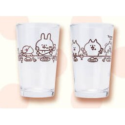 日本 正品 卡娜赫拉 P助 兔兔 貓貓 一番賞 玻璃杯 水杯 馬克杯 酒杯 一組兩個 對杯