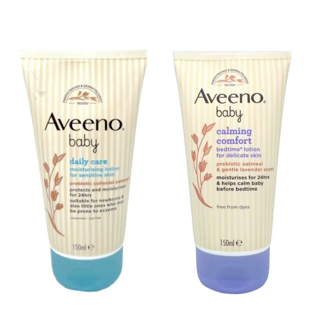 Aveeno baby 燕麥保濕乳液 身體與臉部皆可使用 150ml 英國版 嬰兒乳液 寶寶乳液