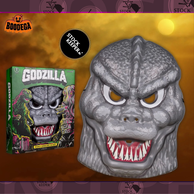 ◀倉庫掌門人▶Super7 Godzilla 哥吉拉 灰 復古面具 Retro Mask 東寶怪獸 萬聖節 派對禮物