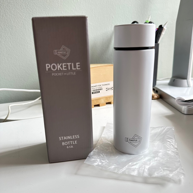 全新盒裝 日本POKETLE 極輕口袋不鏽鋼保溫瓶120ml