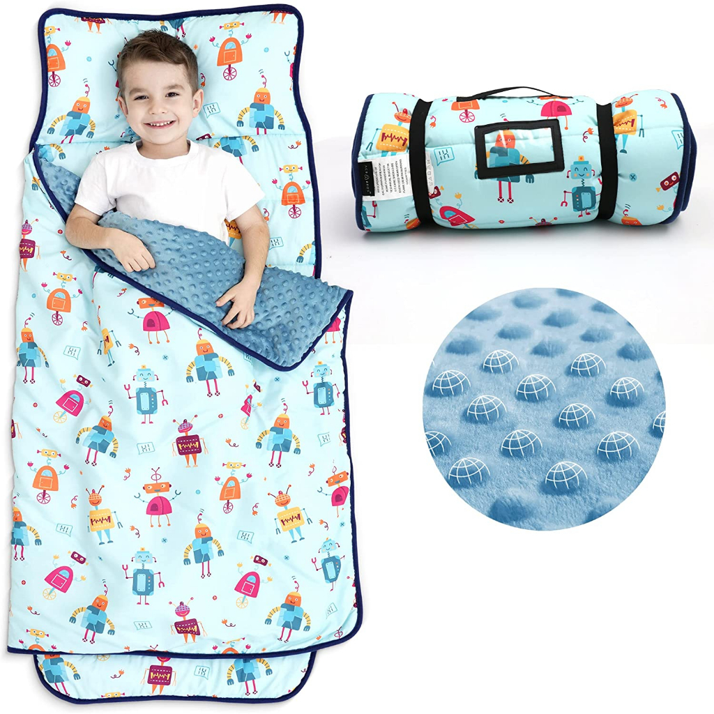 預購🚀美國正貨🚀美國專櫃 兒童睡袋 睡袋 幼兒園睡袋 小童 機器人 Robots ACRABROS 豆豆毯