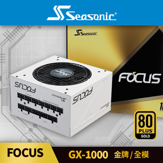 海韻 Seasonic FOCUS GX-1000 白色 金牌/全模 電源供應器