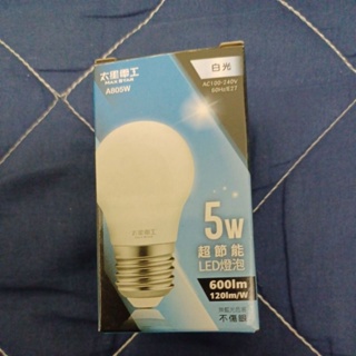 【太星電工】5W超節能LED燈泡/白光