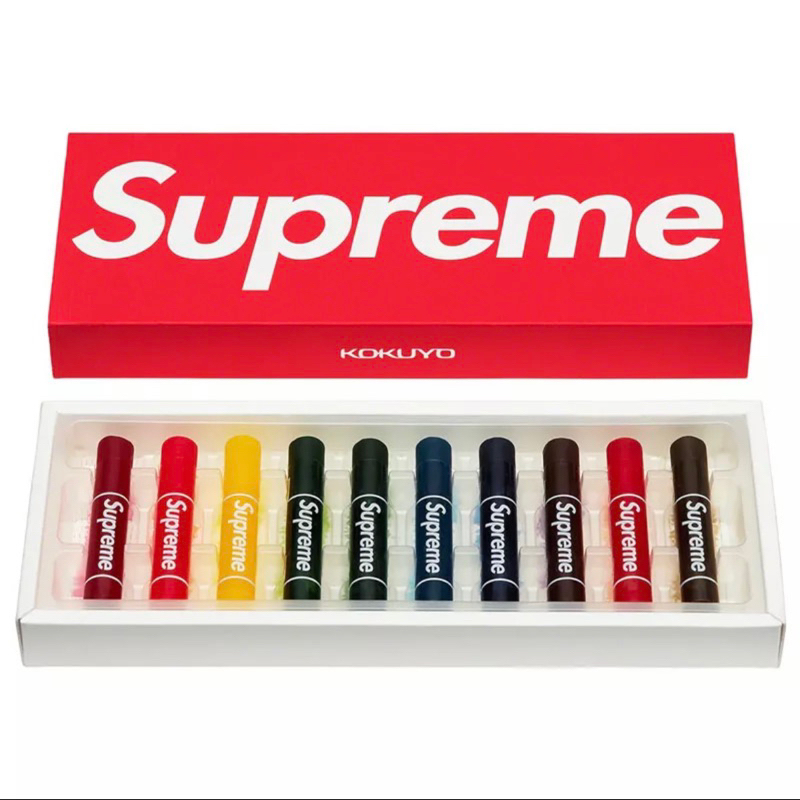 [現貨X快速出貨]SUPREME x Kokuyo SS23 Translucent Crayons 半透明 蠟筆