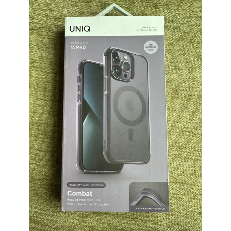 UNIQ 軍規防摔殼 四角三料 磁吸殼 透明殼 適用 iPhone 14 Pro手機殼 全新未使用