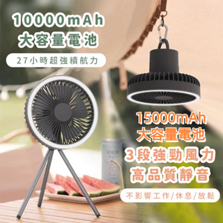 【臺灣現貨 免運出貨】露營風扇 大容量露營電風扇 露營風扇燈 露營電扇 小夜燈風扇 風扇燈 吊扇燈 usb風扇