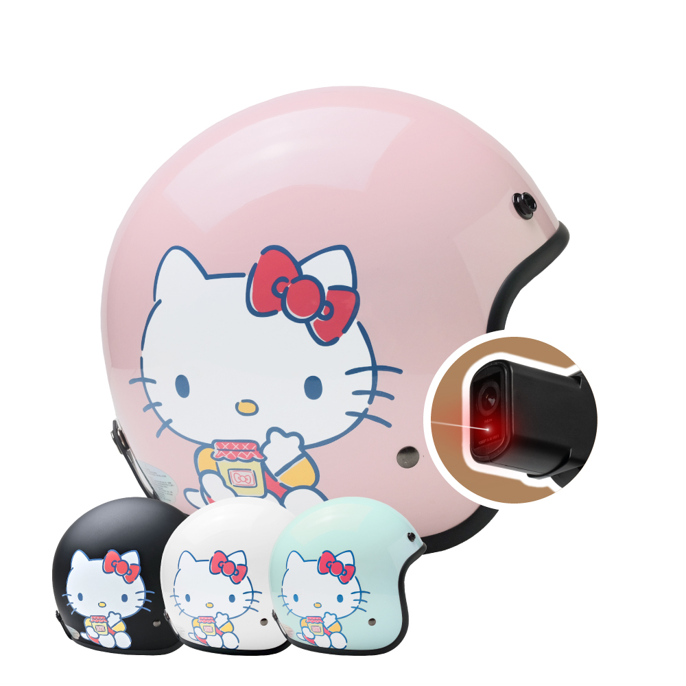 【iMiniDV X4C 果醬Kitty】HelloKitty 安全帽 3/4罩安全帽 騎士帽 Kitty 三麗鷗