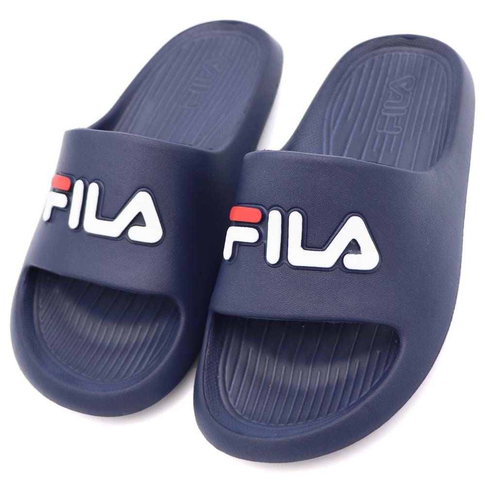 FILA KIDS 休閒 拖鞋 中大童 經典藍 R9433 (2-S832X-331)