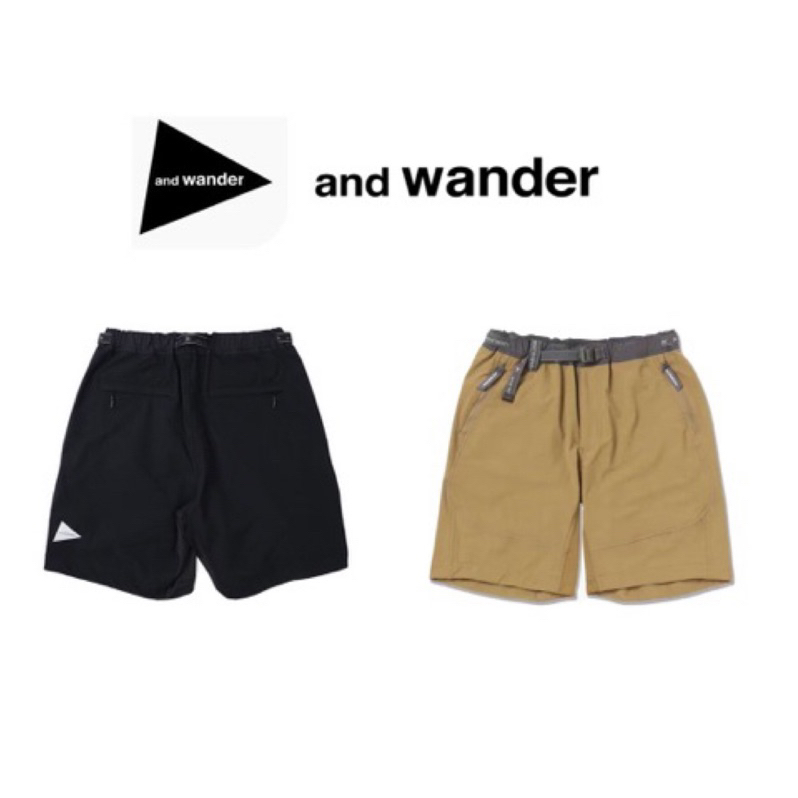 🇯🇵 And Wander trek short pants 尼龍機能短褲 23SS山系品牌 潮流 工作褲 短褲