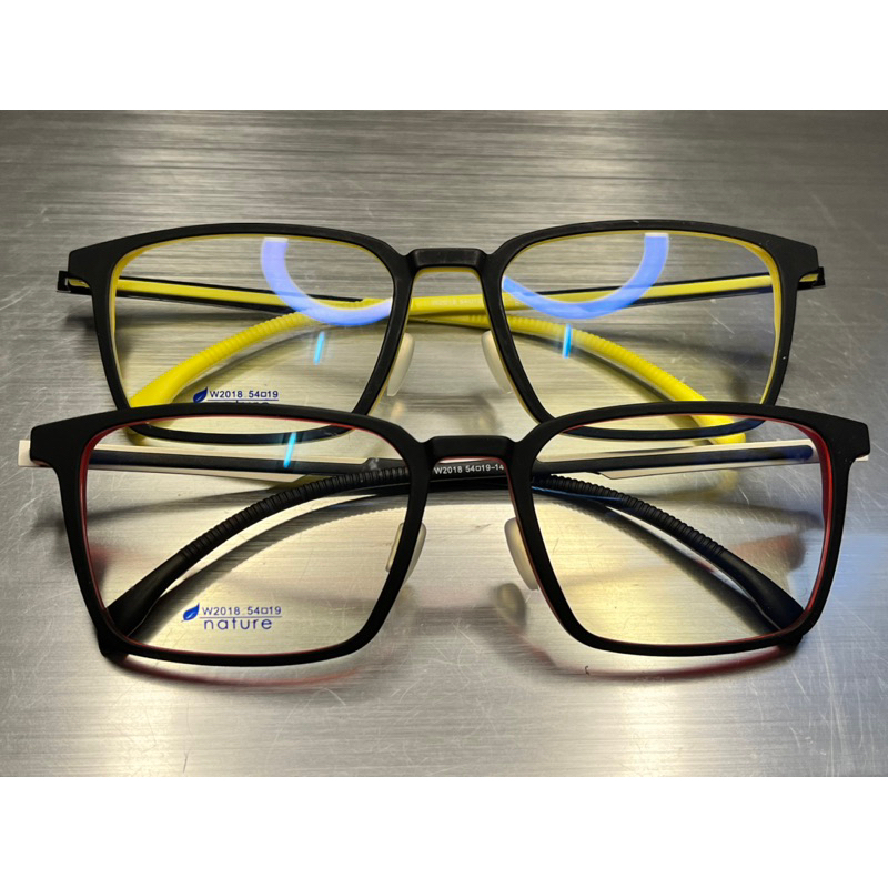 ［輕量設計］全新光學眼鏡架W2018 親膚矽膠 薄鋼鏡腳 繽紛馬卡龍色 網紅系大框 極輕量設計
